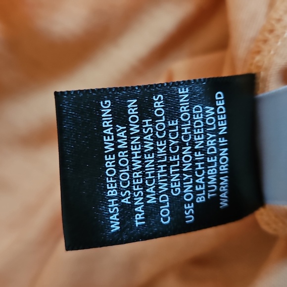 Torrid Peach Off-Shoulder Top, Embroidered Neckline, Sz 0 (12, L), NWT! - Picture 8 of 8